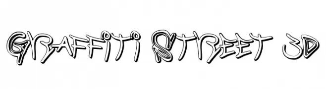 Graffiti Street 3D  Frei Schriftart Herunterladen