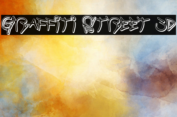 Graffiti Street 3D Font examples
