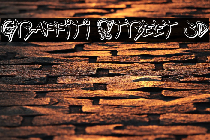 Graffiti Street 3D Font examples