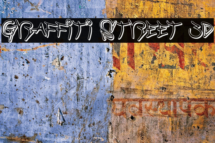 Graffiti Street 3D Font examples