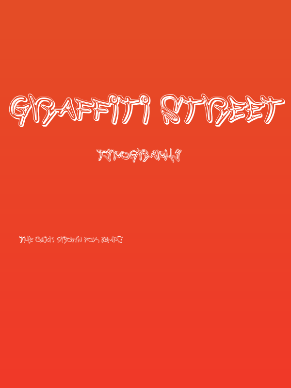 Graffiti Street 3D Poster