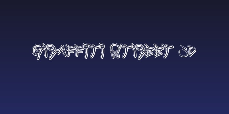 Graffiti Street 3D Social Header