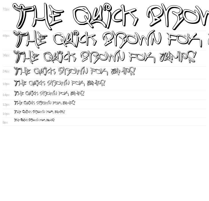 Graffiti Street 3D Waterfall