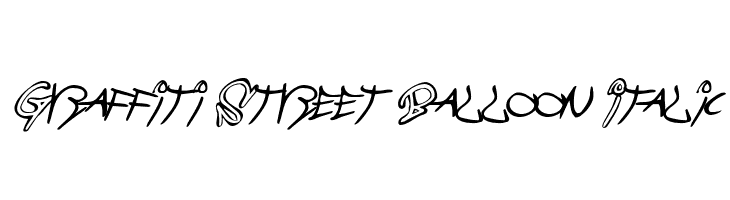 Graffiti Street Balloon Italic Polices