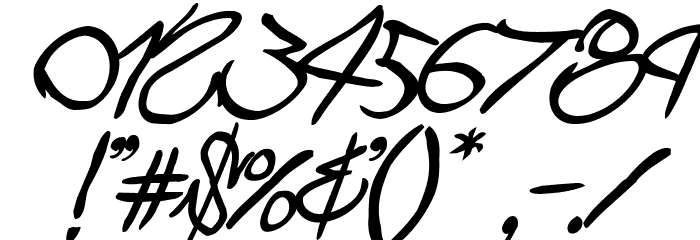 Graffiti Street Balloon Italic Font OTHER CHARS