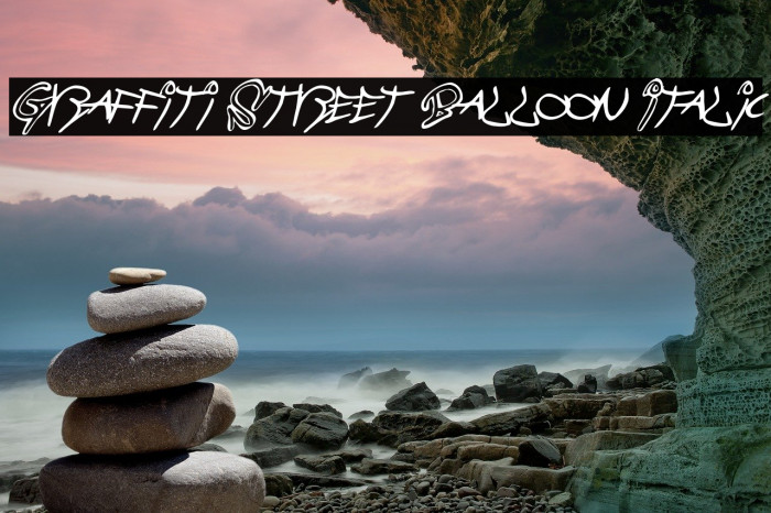 Graffiti Street Balloon Italic Font examples