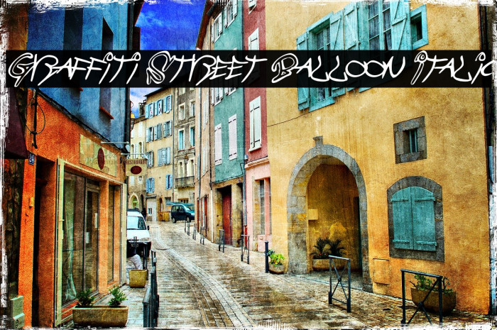 Graffiti Street Balloon Italic Font examples