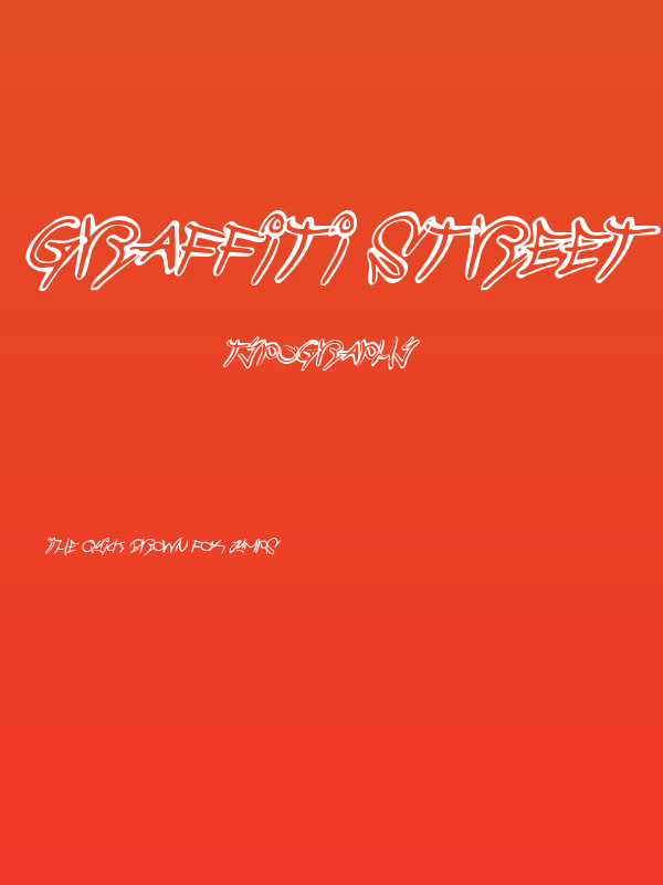 Graffiti Street Balloon Italic Poster