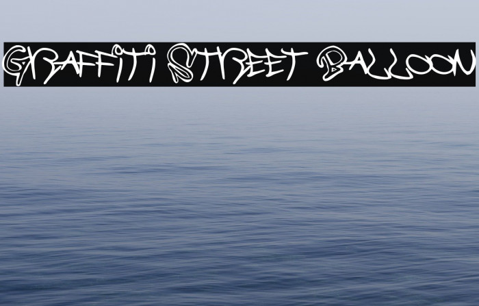 Graffiti Street Balloon Font examples