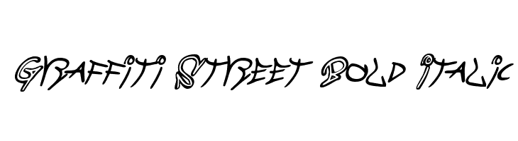 Graffiti Street Bold Italic Polices