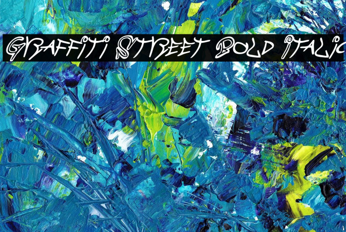 Graffiti Street Bold Italic Font examples