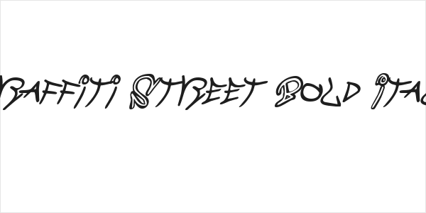 Graffiti Street Bold Italic Logo