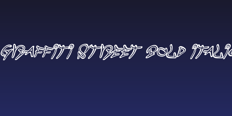 Graffiti Street Bold Italic Social Header