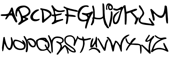 Graffiti Street Bold Font LOWERCASE