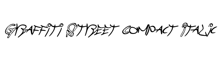 Graffiti Street Compact Italic Font