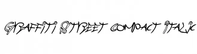 Graffiti Street Compact Italic  フリーフォントのダウンロード