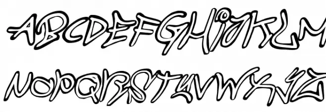 Graffiti Street Compact Italic フォント 大文字