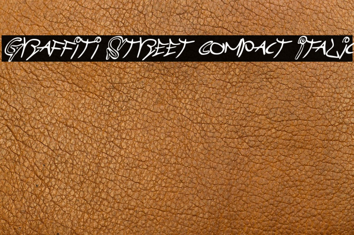Graffiti Street Compact Italic Fuentes examples