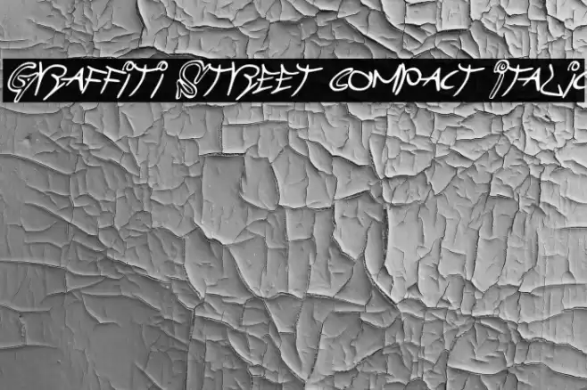 Graffiti Street Compact Italic फ़ॉन्ट examples
