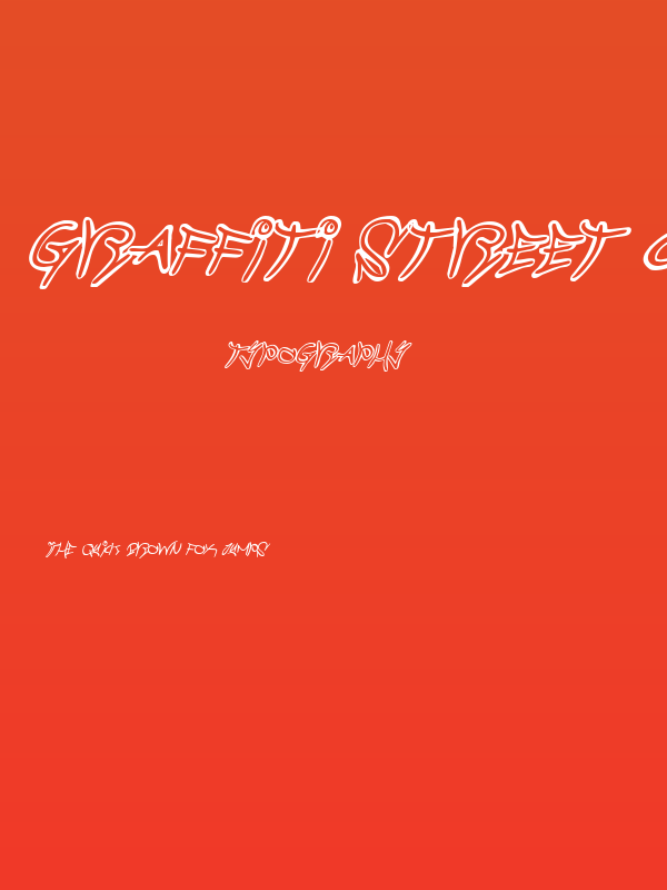 Graffiti Street Compact Italic Poster