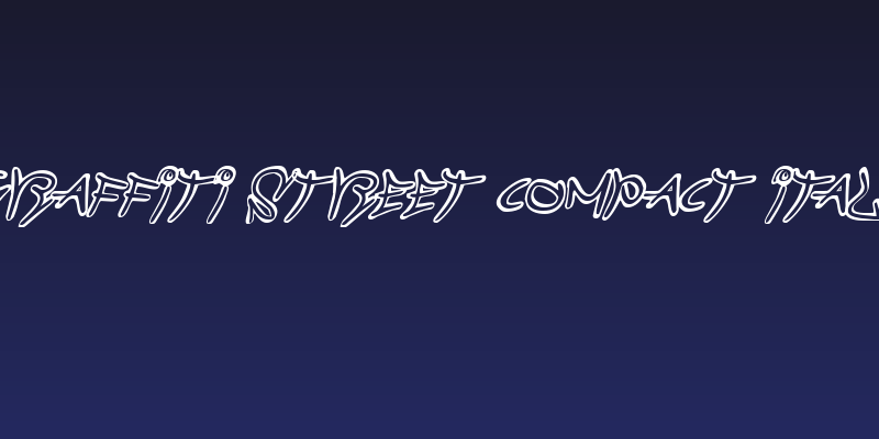 Graffiti Street Compact Italic Social Header
