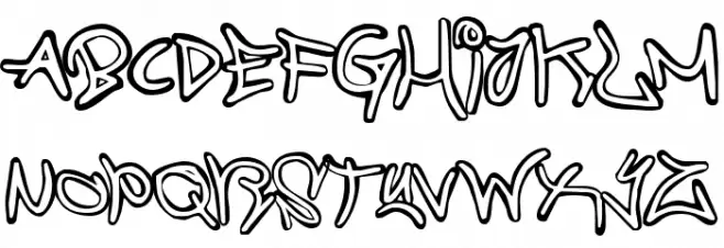Graffiti Street Compact Font UPPERCASE
