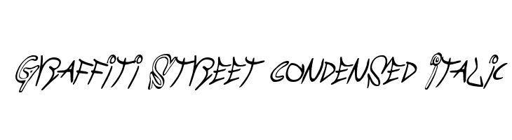 Graffiti Street Condensed Italic Polices