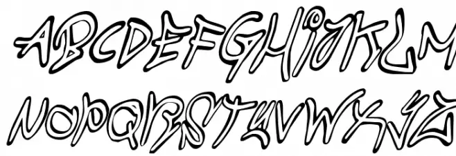 Graffiti Street Condensed Italic Fonte MAIÚSCULAS