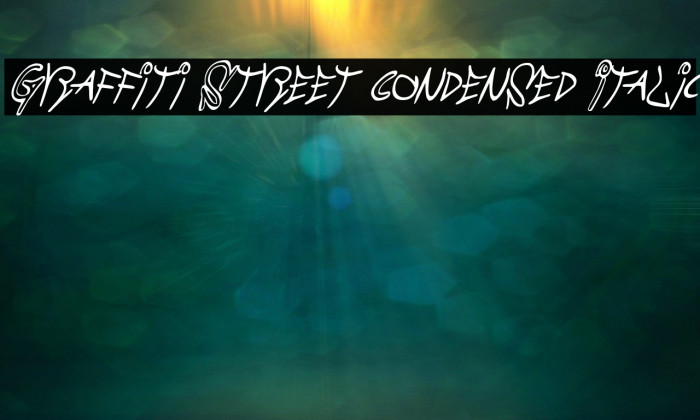 Graffiti Street Condensed Italic Font examples