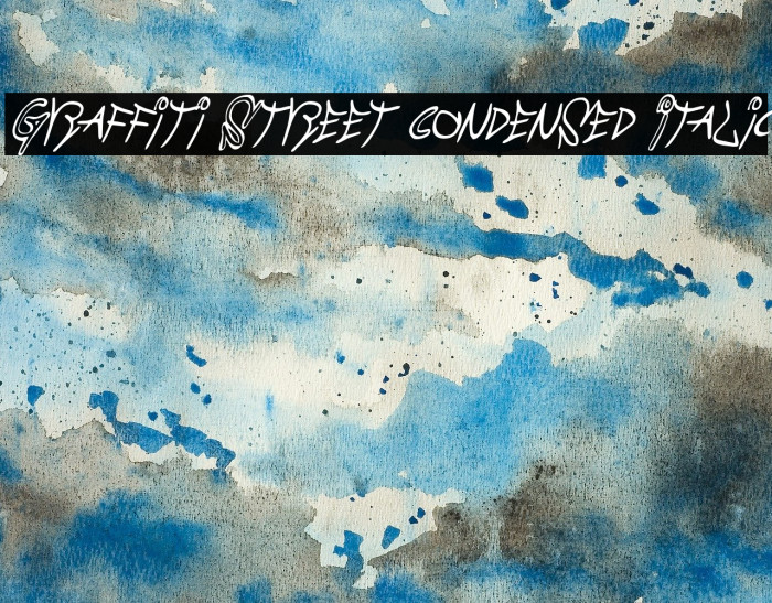 Graffiti Street Condensed Italic Font examples