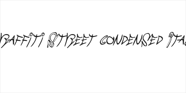 Graffiti Street Condensed Italic Logo