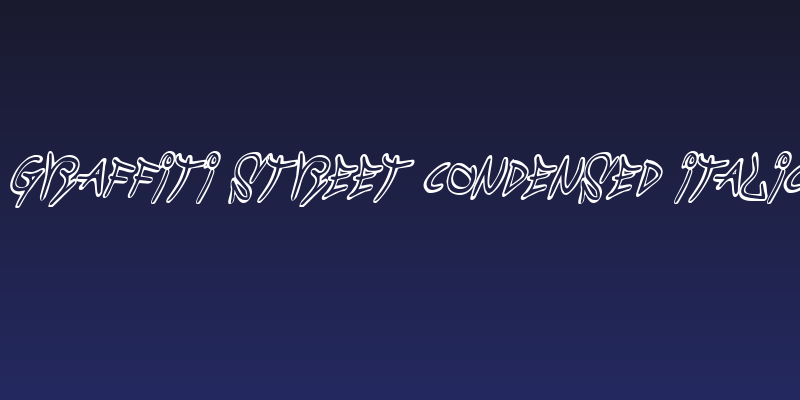 Graffiti Street Condensed Italic Social Header