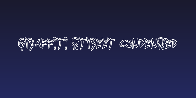 Graffiti Street Condensed Social Header