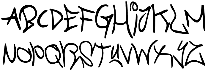 Graffiti Street Condensed Polices MINUSCULES