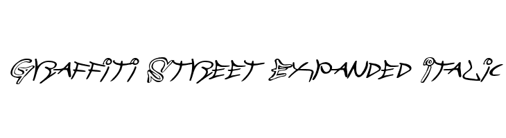 Graffiti Street Expanded Italic Schriftart