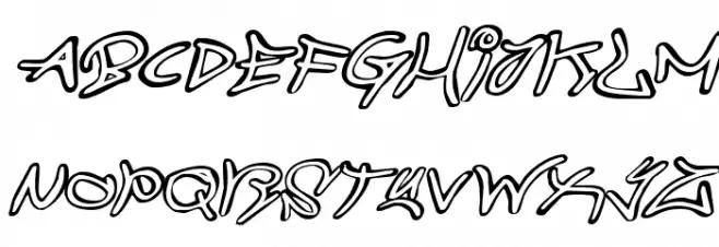 Graffiti Street Expanded Italic Polices MAJUSCULES