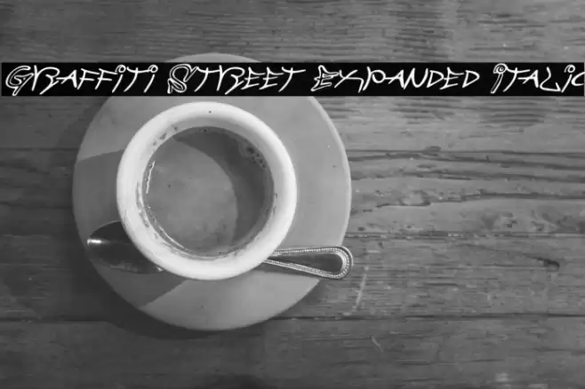 Graffiti Street Expanded Italic फ़ॉन्ट examples