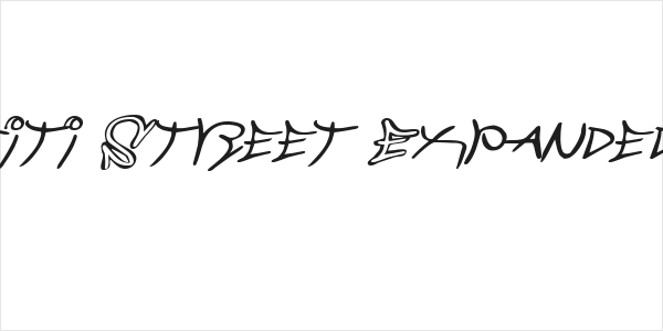 Graffiti Street Expanded Italic Logo