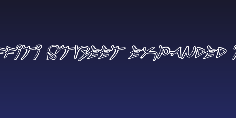 Graffiti Street Expanded Italic Social Header