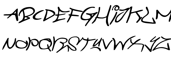 Graffiti Street Expanded Italic フォント 小文字