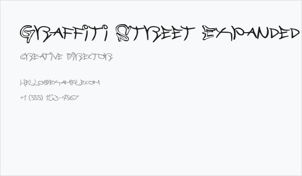 Graffiti Street Expanded Business Card