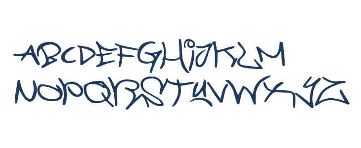Graffiti Street Expanded Lowercase