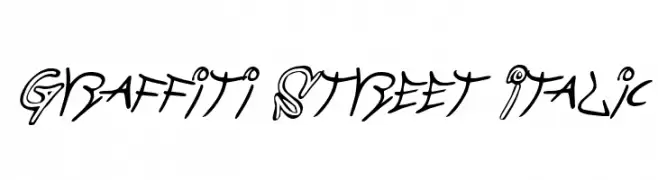 Graffiti Street Italic  baixar fontes gratis