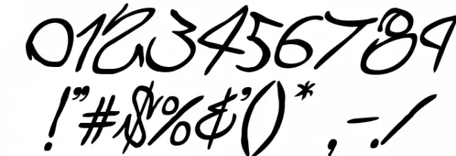 Graffiti Street Italic Schriftart Anderer Schreiben