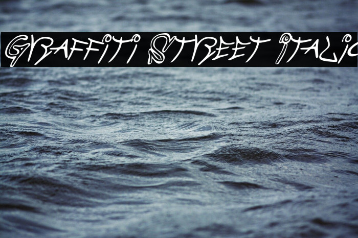 Graffiti Street Italic Schriftart examples