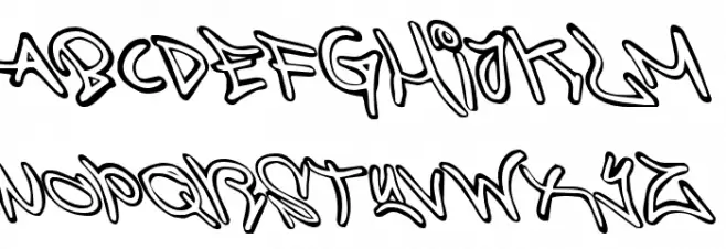 Graffiti Street Leftalic Schriftart Groß