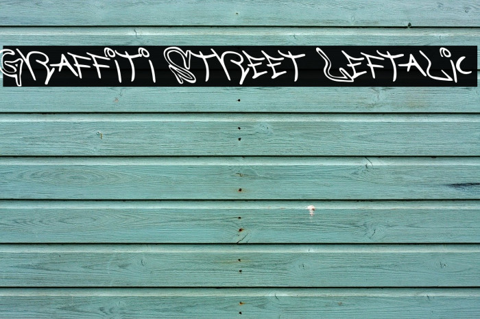 Graffiti Street Leftalic फ़ॉन्ट examples