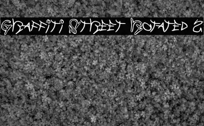 Graffiti Street Rotated 2 Шрифта examples