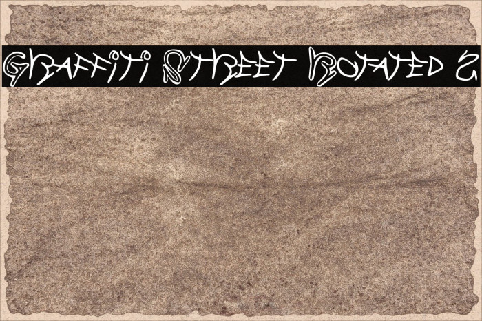 Graffiti Street Rotated 2 Шрифта examples