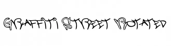 Graffiti Street Rotated  नि: शुल्क फ़ॉन्ट्स डाउनलोड